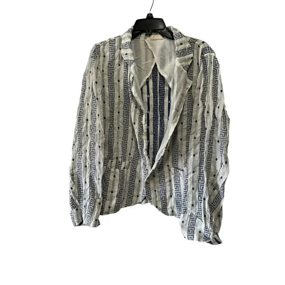CP SHADES DREE Linen Jacquard Jacket size Large - Picture 2 of 10